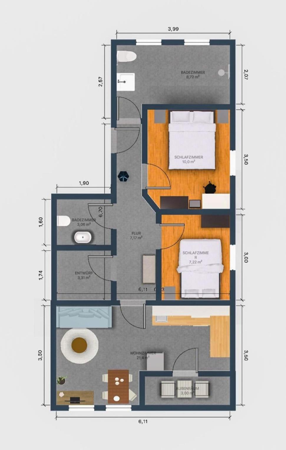 Exklusive Ferienwohnung In Lingen Holthausen 2Zim, 2Badez,Kueche,Balkon,Waschmaschine ภายนอก รูปภาพ